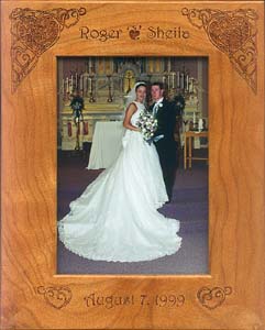 Grape Hearts Wedding Frame